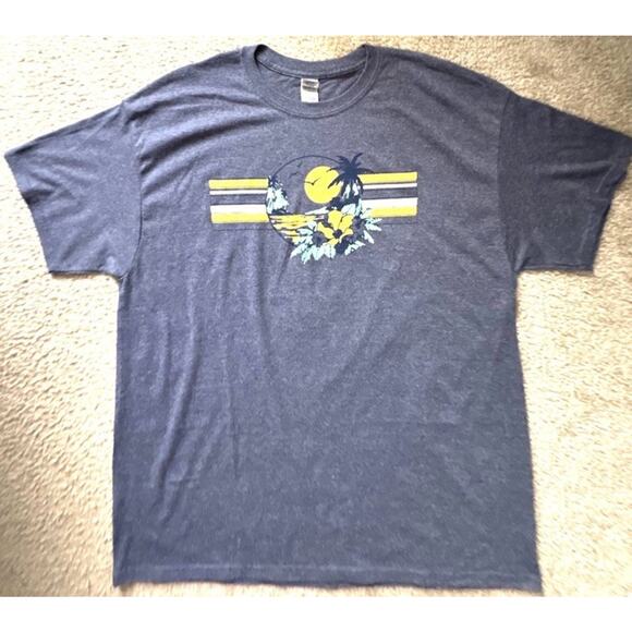 Aloha Stare Of Mind Bundle Of 2 Casual T-shirt’s Blue & gray Mens X-Large - Picture 3 of 7